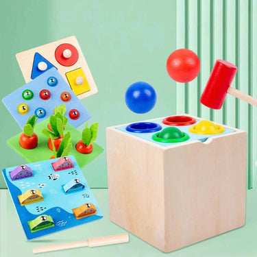 5in1 Wooden Montessori Educational Toy
